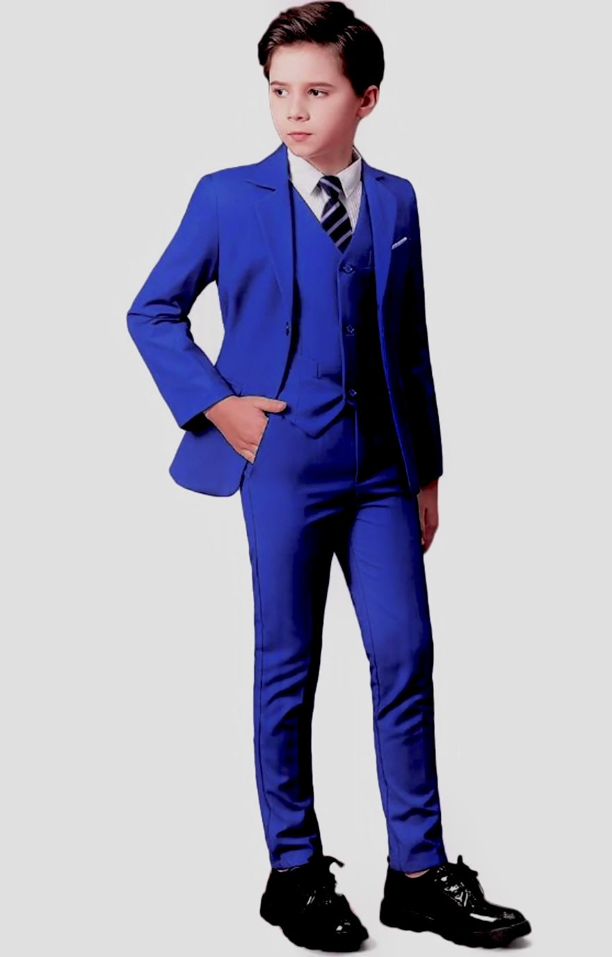 Blue skinny suit hotsell