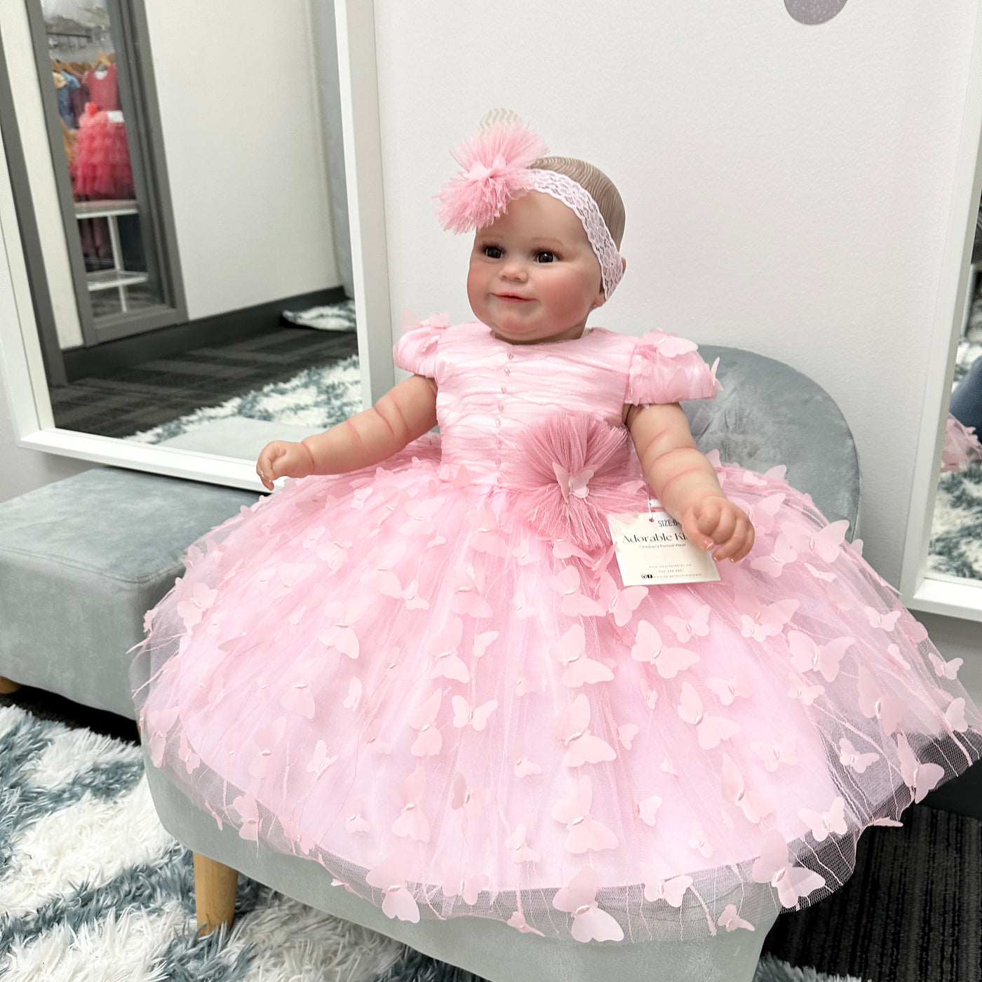 Baby pink girls dress best sale