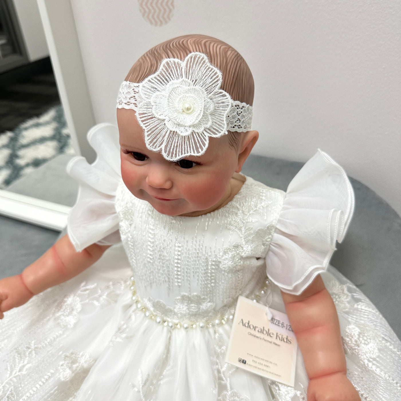 Hope Baby Dress: OFF WHITE
