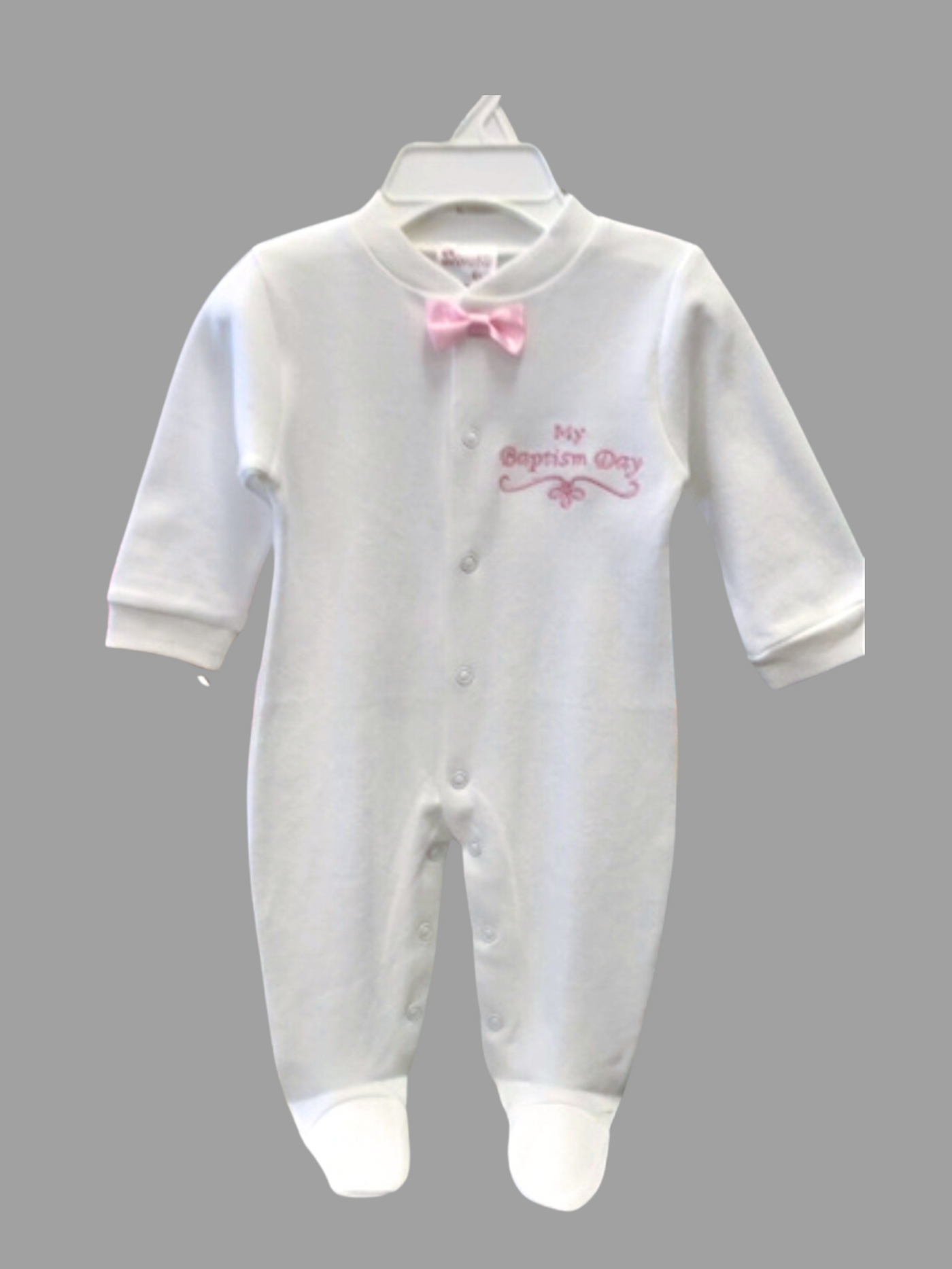 Cotton Baby Baptism Pajama: OFF WHITE