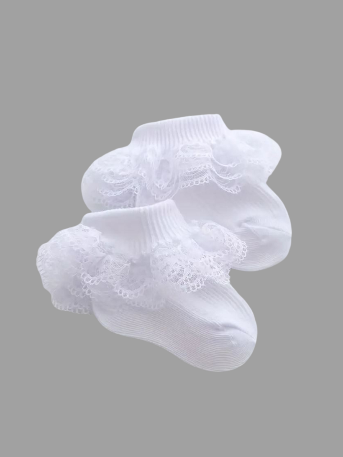 Girls Socks: WHITE 1 pair